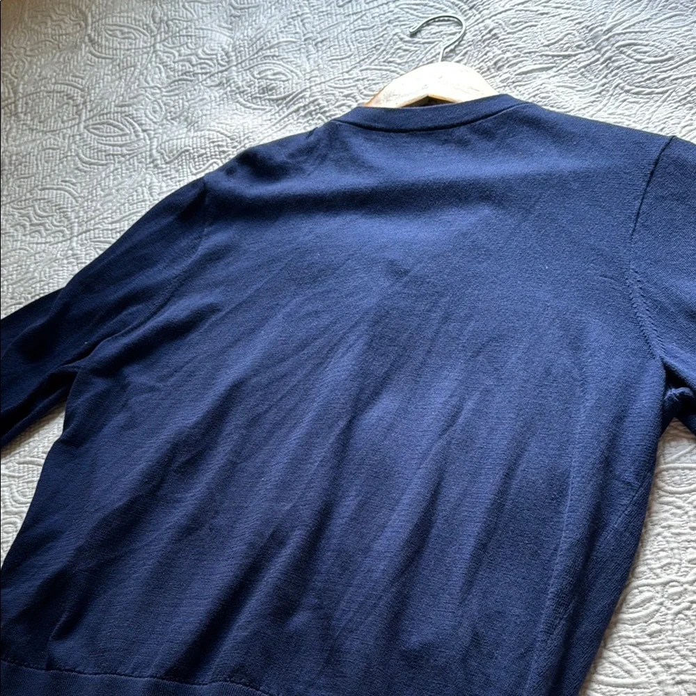 kate spade Blue Cardigan Sweater with 3/4 Sleeves PtP 20”